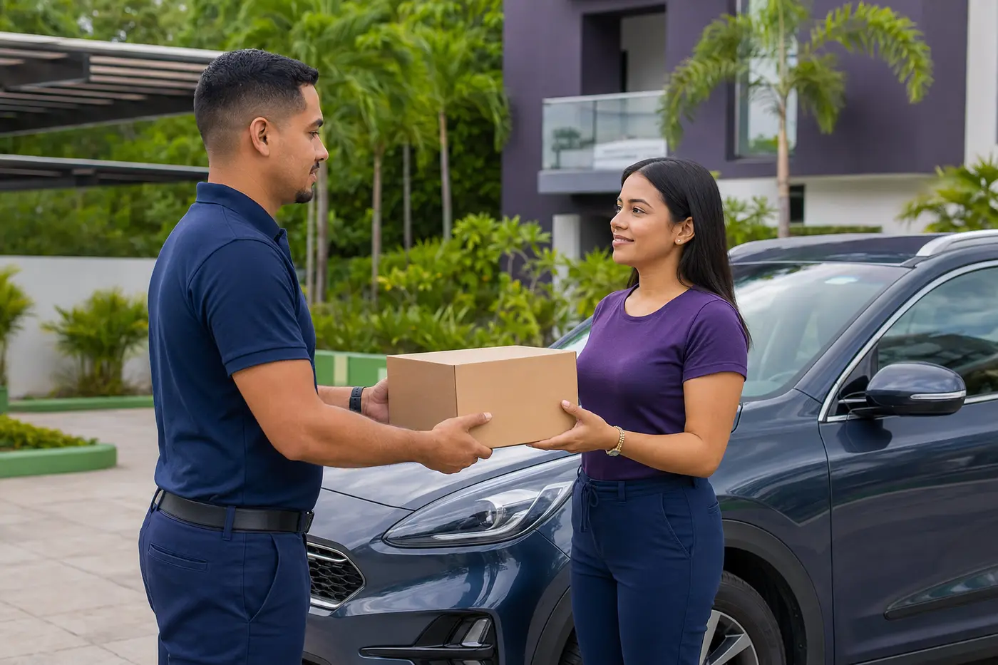 Entrega de una autoparte coordinada por UBYCAR